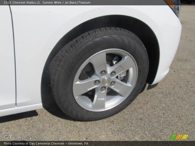 Summit White / Jet Black/Titanium 2013 Chevrolet Malibu LS
