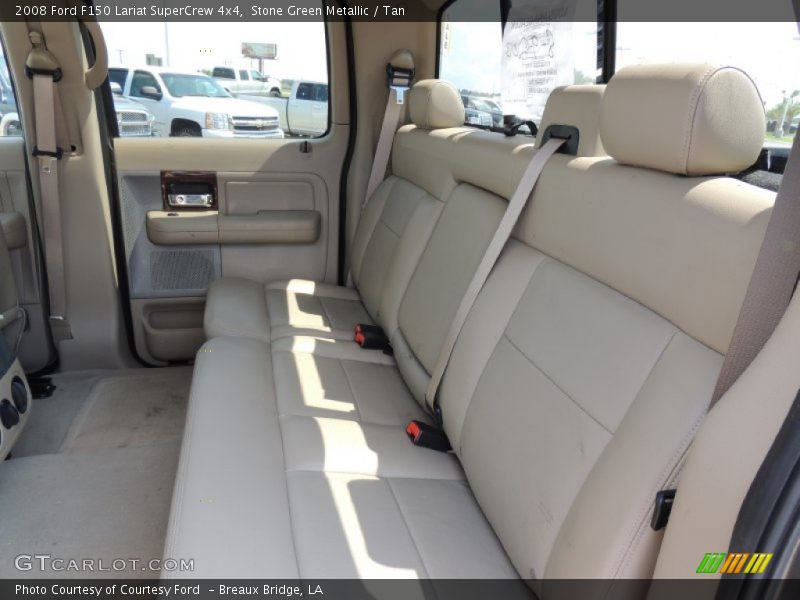Stone Green Metallic / Tan 2008 Ford F150 Lariat SuperCrew 4x4