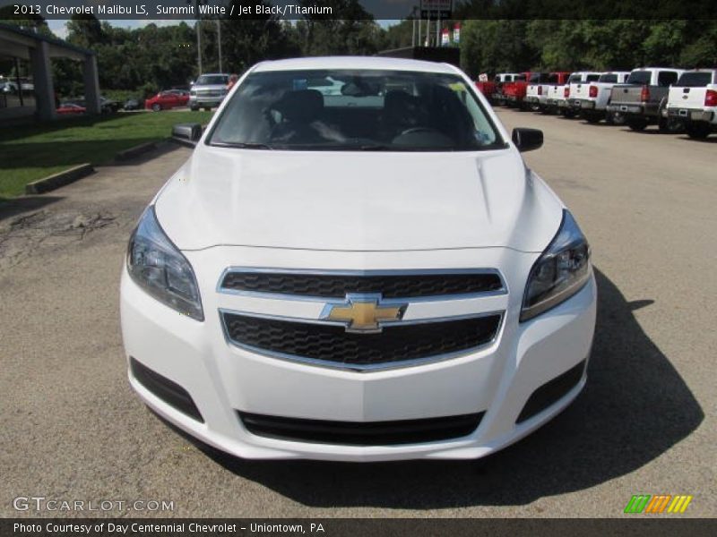 Summit White / Jet Black/Titanium 2013 Chevrolet Malibu LS