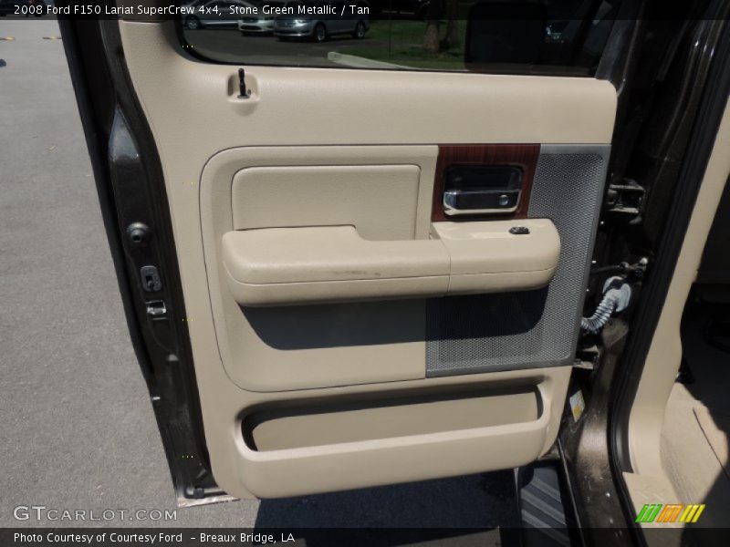 Stone Green Metallic / Tan 2008 Ford F150 Lariat SuperCrew 4x4