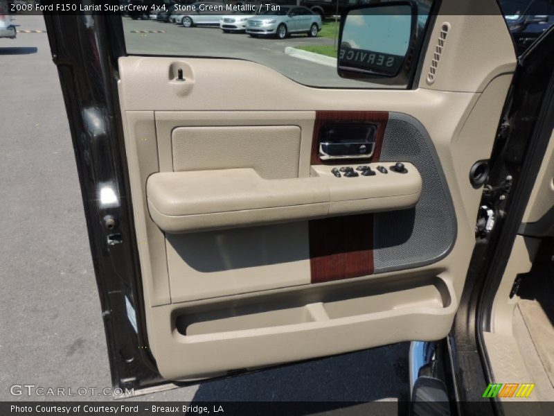 Stone Green Metallic / Tan 2008 Ford F150 Lariat SuperCrew 4x4