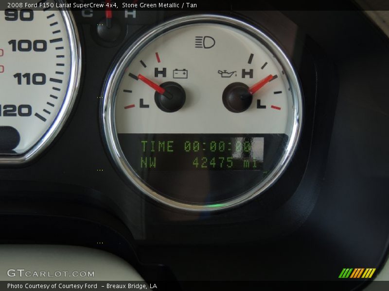 Stone Green Metallic / Tan 2008 Ford F150 Lariat SuperCrew 4x4