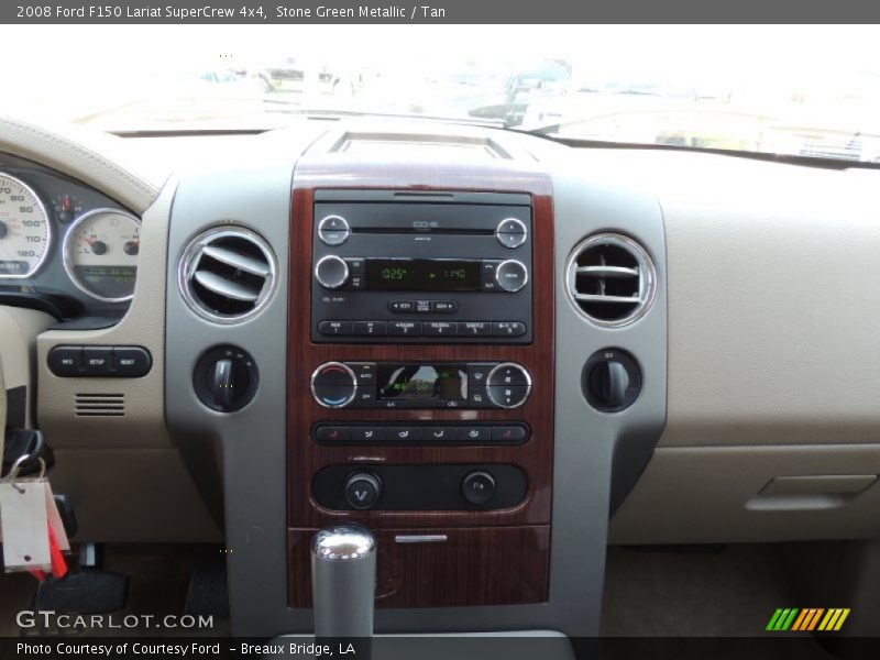 Stone Green Metallic / Tan 2008 Ford F150 Lariat SuperCrew 4x4