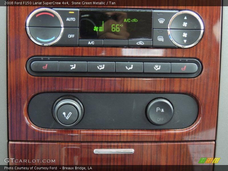 Stone Green Metallic / Tan 2008 Ford F150 Lariat SuperCrew 4x4