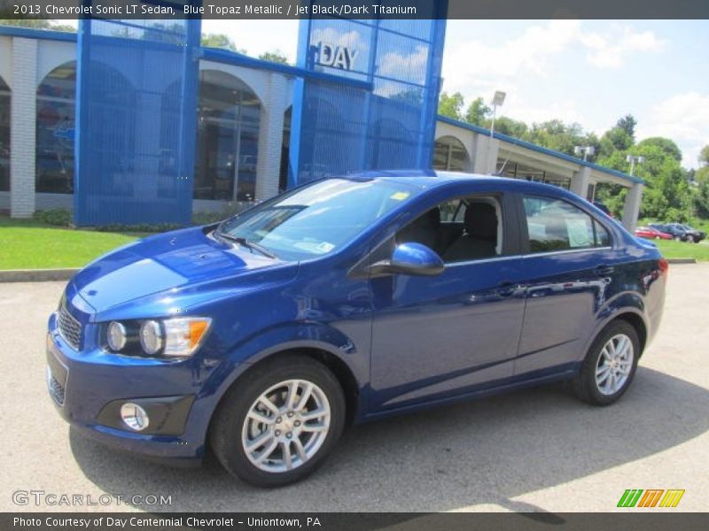 Blue Topaz Metallic / Jet Black/Dark Titanium 2013 Chevrolet Sonic LT Sedan