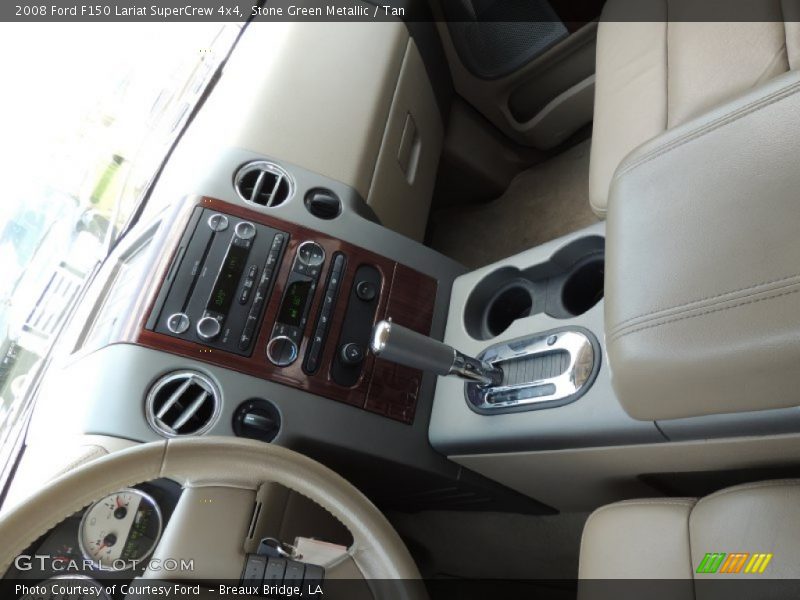 Stone Green Metallic / Tan 2008 Ford F150 Lariat SuperCrew 4x4