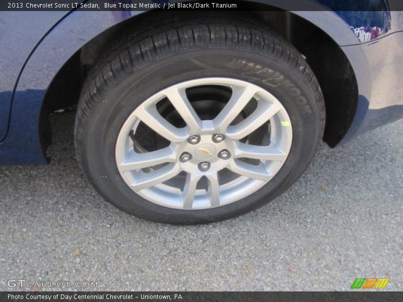 Blue Topaz Metallic / Jet Black/Dark Titanium 2013 Chevrolet Sonic LT Sedan