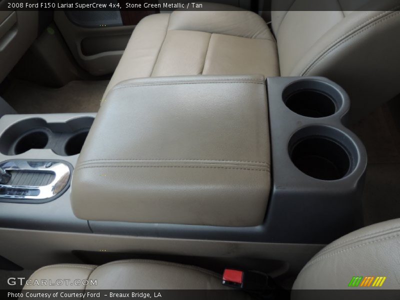 Stone Green Metallic / Tan 2008 Ford F150 Lariat SuperCrew 4x4
