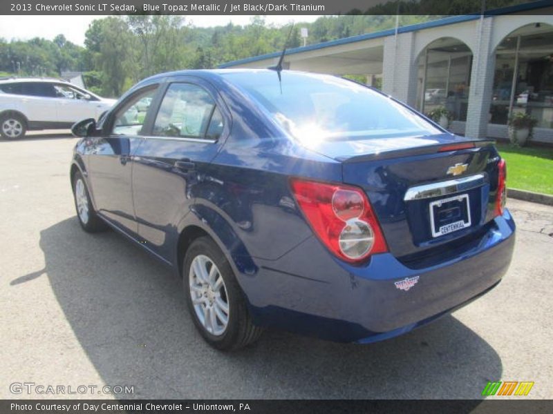 Blue Topaz Metallic / Jet Black/Dark Titanium 2013 Chevrolet Sonic LT Sedan