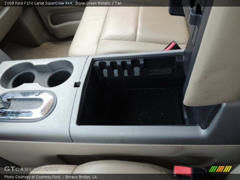 Stone Green Metallic / Tan 2008 Ford F150 Lariat SuperCrew 4x4