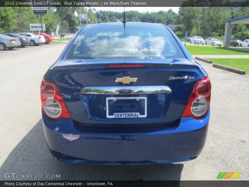 Blue Topaz Metallic / Jet Black/Dark Titanium 2013 Chevrolet Sonic LT Sedan