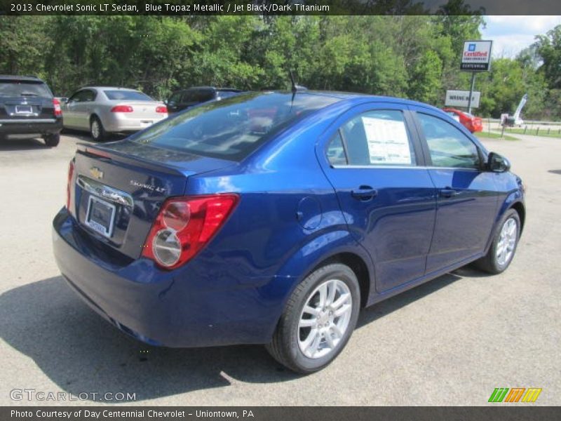 Blue Topaz Metallic / Jet Black/Dark Titanium 2013 Chevrolet Sonic LT Sedan