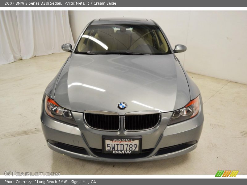Arctic Metallic / Cream Beige 2007 BMW 3 Series 328i Sedan