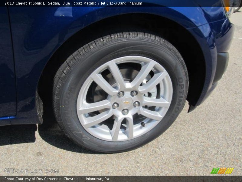 Blue Topaz Metallic / Jet Black/Dark Titanium 2013 Chevrolet Sonic LT Sedan