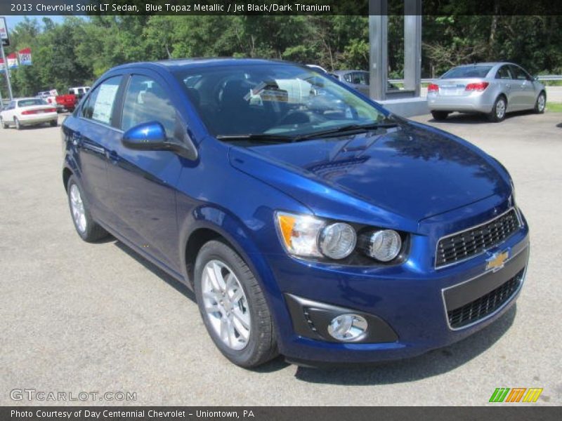 Blue Topaz Metallic / Jet Black/Dark Titanium 2013 Chevrolet Sonic LT Sedan