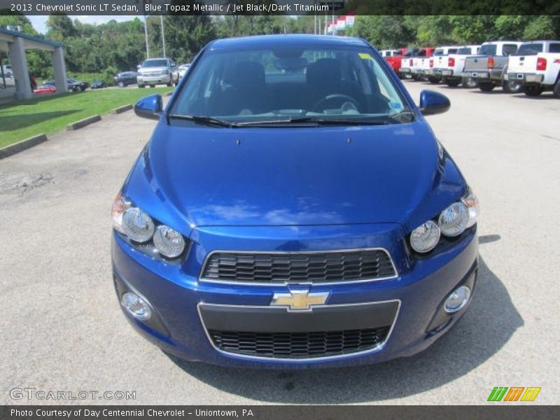 Blue Topaz Metallic / Jet Black/Dark Titanium 2013 Chevrolet Sonic LT Sedan
