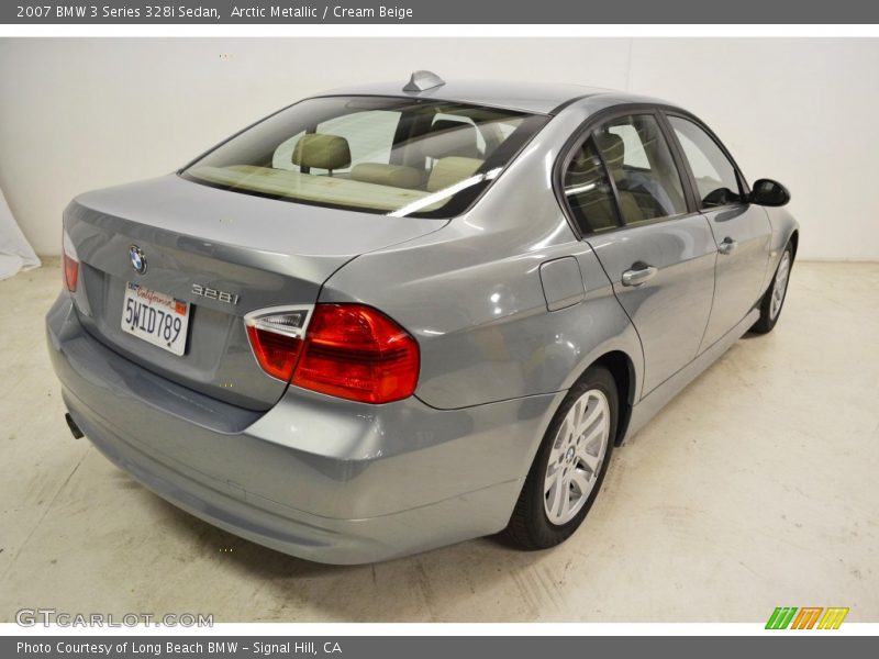Arctic Metallic / Cream Beige 2007 BMW 3 Series 328i Sedan