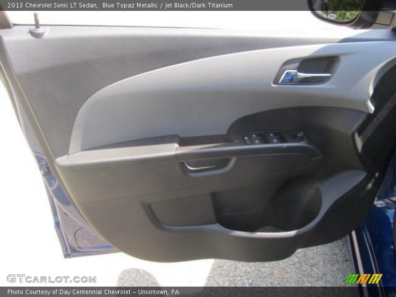 Blue Topaz Metallic / Jet Black/Dark Titanium 2013 Chevrolet Sonic LT Sedan