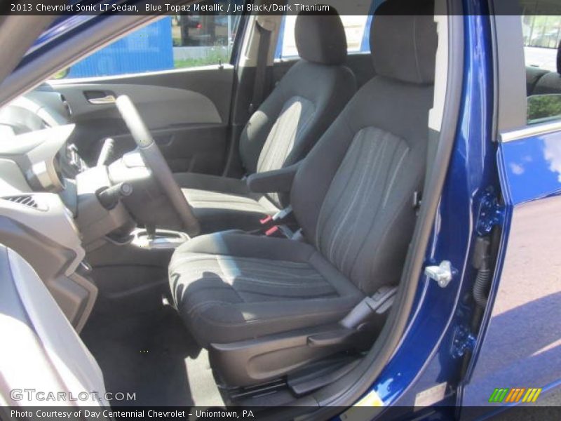 Blue Topaz Metallic / Jet Black/Dark Titanium 2013 Chevrolet Sonic LT Sedan