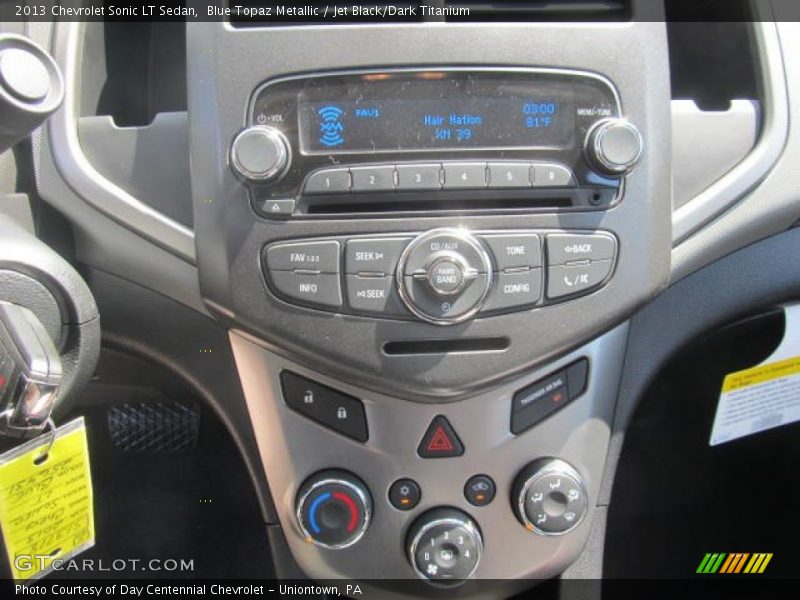 Blue Topaz Metallic / Jet Black/Dark Titanium 2013 Chevrolet Sonic LT Sedan
