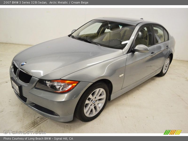 Arctic Metallic / Cream Beige 2007 BMW 3 Series 328i Sedan