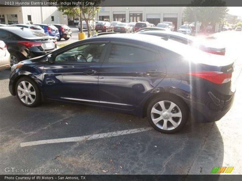 Indigo Night / Gray 2013 Hyundai Elantra Limited