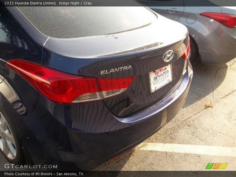 Indigo Night / Gray 2013 Hyundai Elantra Limited