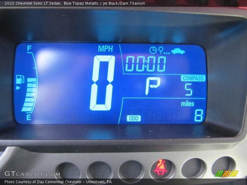 Blue Topaz Metallic / Jet Black/Dark Titanium 2013 Chevrolet Sonic LT Sedan