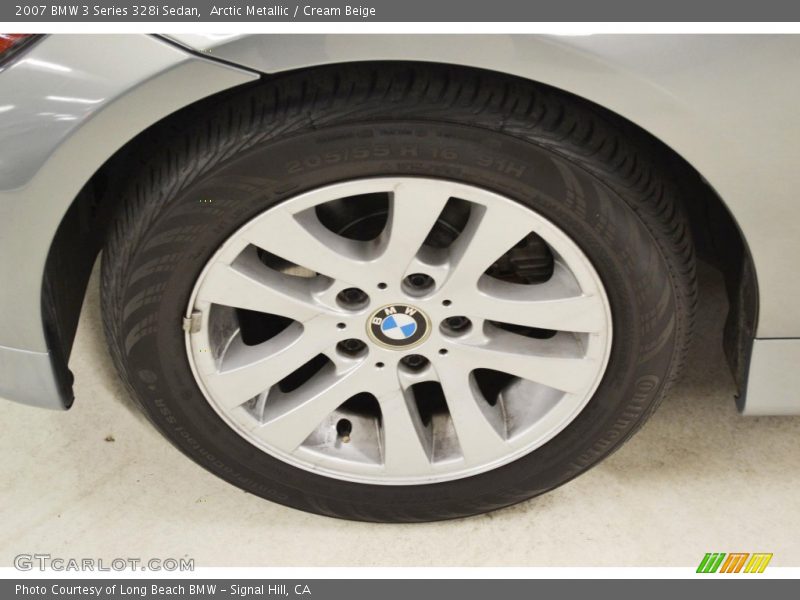 Arctic Metallic / Cream Beige 2007 BMW 3 Series 328i Sedan