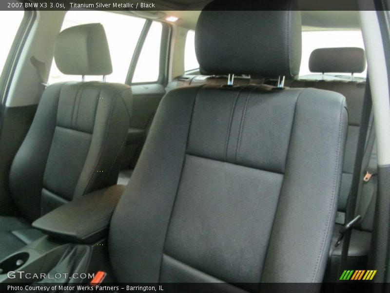 Titanium Silver Metallic / Black 2007 BMW X3 3.0si