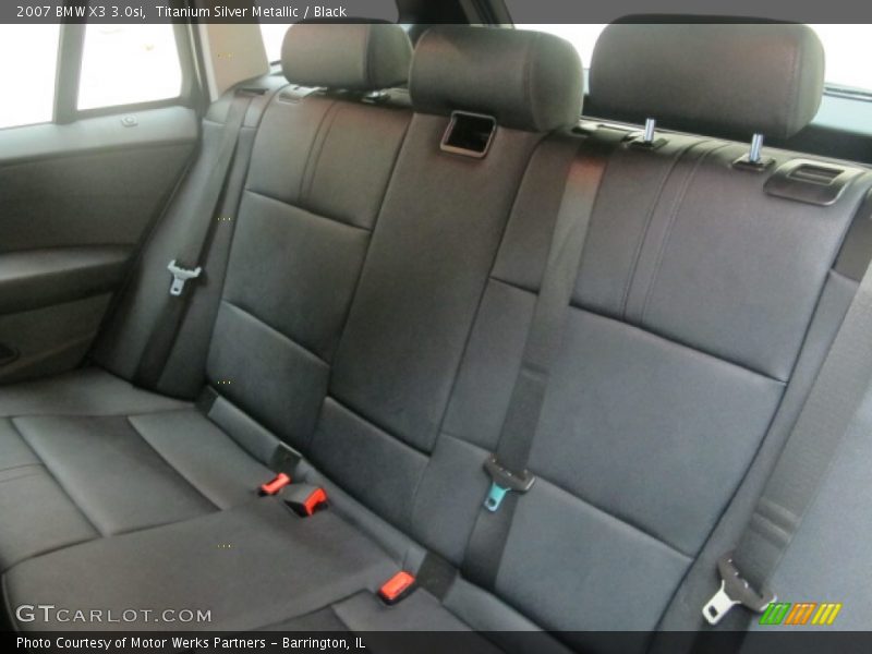 Titanium Silver Metallic / Black 2007 BMW X3 3.0si