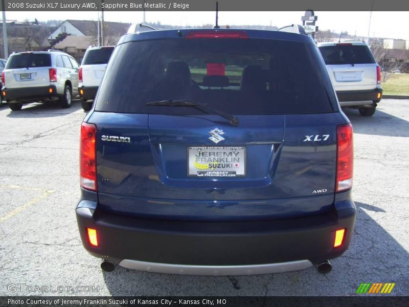 Sapphire Blue Metallic / Beige 2008 Suzuki XL7 Luxury AWD