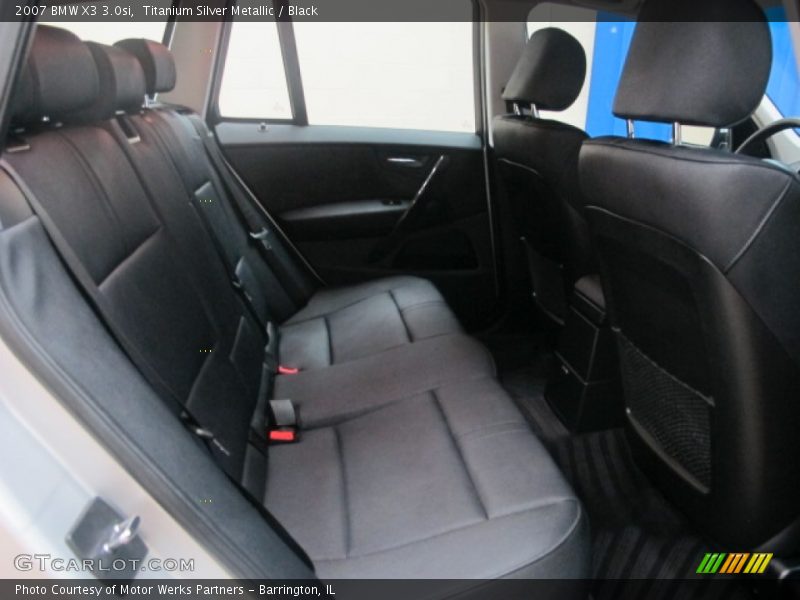 Titanium Silver Metallic / Black 2007 BMW X3 3.0si