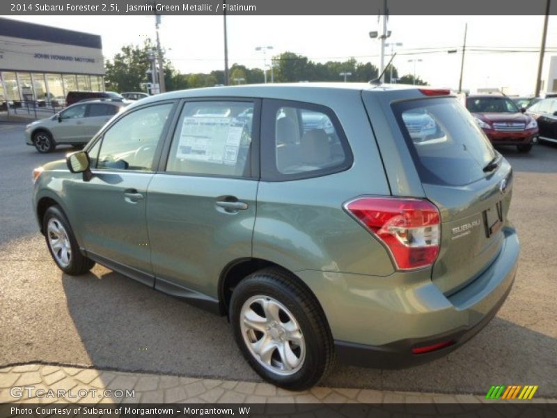 Jasmin Green Metallic / Platinum 2014 Subaru Forester 2.5i
