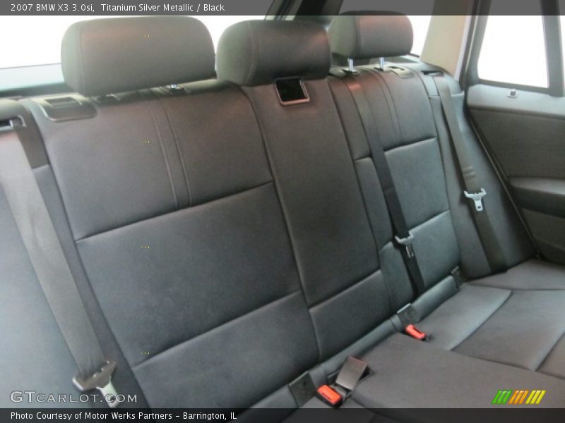 Titanium Silver Metallic / Black 2007 BMW X3 3.0si