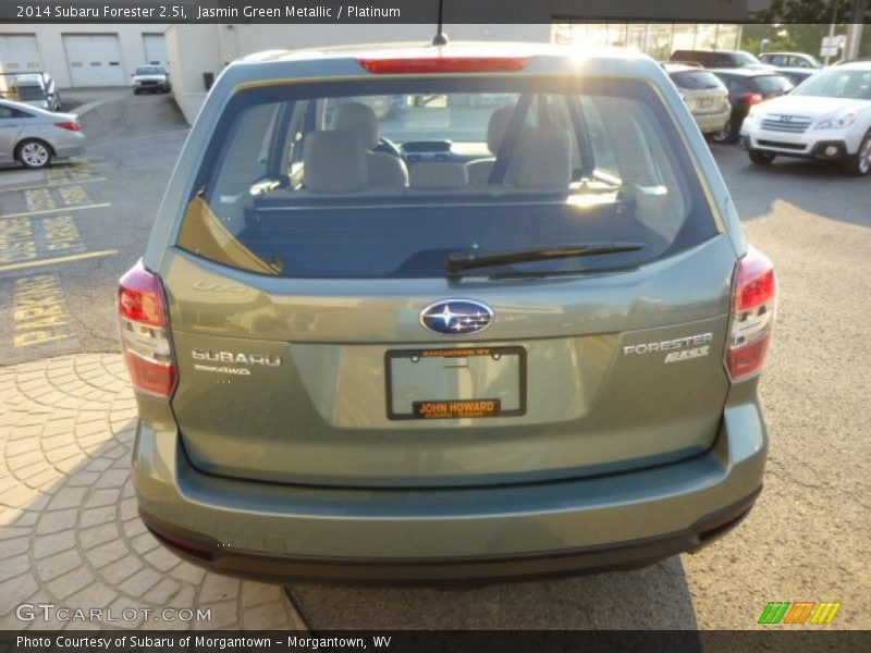 Jasmin Green Metallic / Platinum 2014 Subaru Forester 2.5i