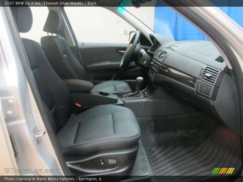 Titanium Silver Metallic / Black 2007 BMW X3 3.0si
