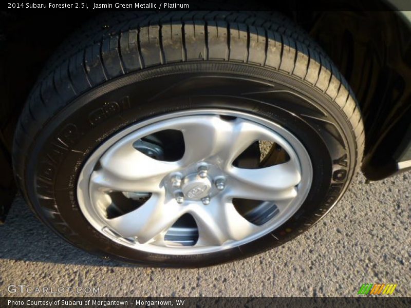 Jasmin Green Metallic / Platinum 2014 Subaru Forester 2.5i