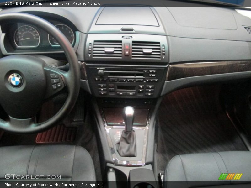 Titanium Silver Metallic / Black 2007 BMW X3 3.0si