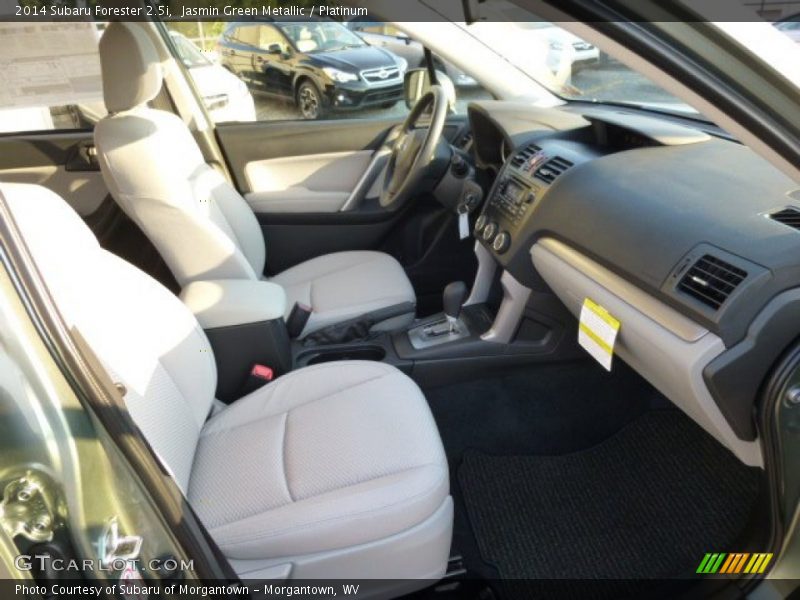 Jasmin Green Metallic / Platinum 2014 Subaru Forester 2.5i