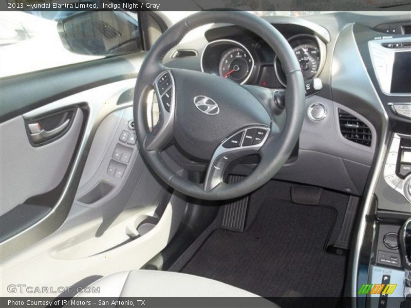 Indigo Night / Gray 2013 Hyundai Elantra Limited