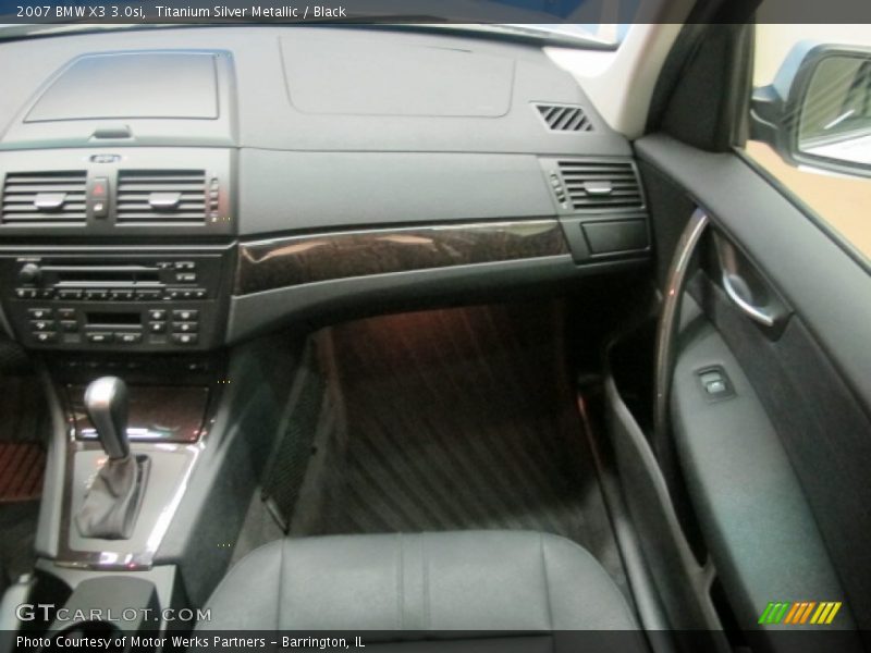 Titanium Silver Metallic / Black 2007 BMW X3 3.0si
