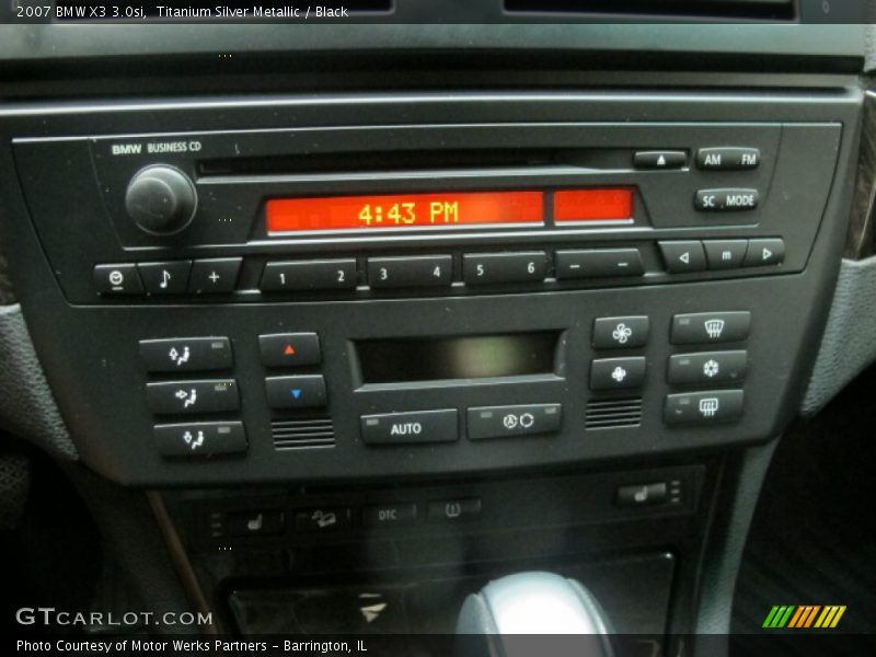 Titanium Silver Metallic / Black 2007 BMW X3 3.0si