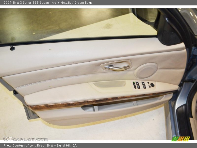Arctic Metallic / Cream Beige 2007 BMW 3 Series 328i Sedan