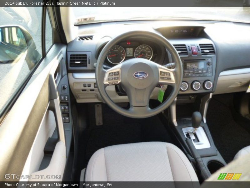 Jasmin Green Metallic / Platinum 2014 Subaru Forester 2.5i