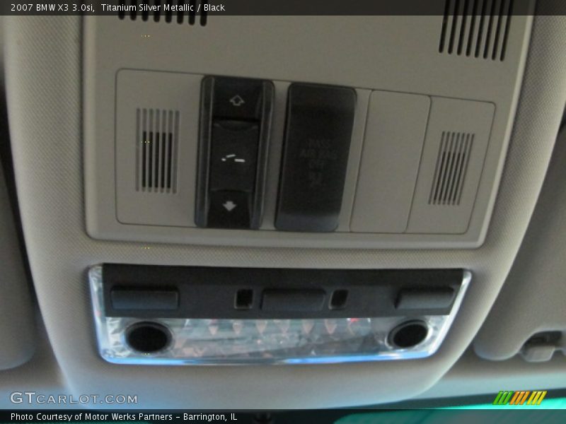 Titanium Silver Metallic / Black 2007 BMW X3 3.0si