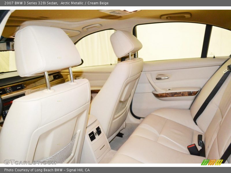 Arctic Metallic / Cream Beige 2007 BMW 3 Series 328i Sedan