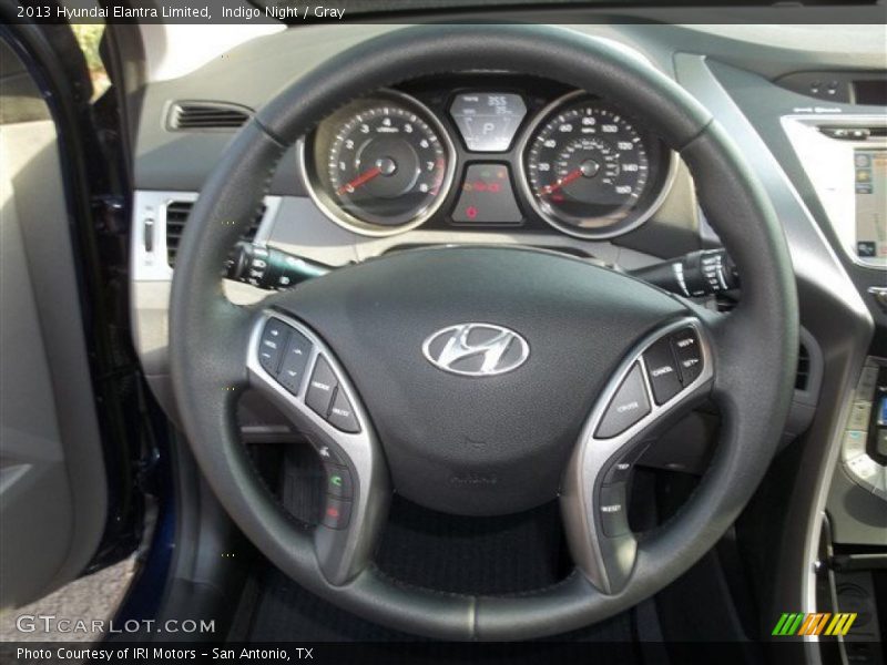 Indigo Night / Gray 2013 Hyundai Elantra Limited