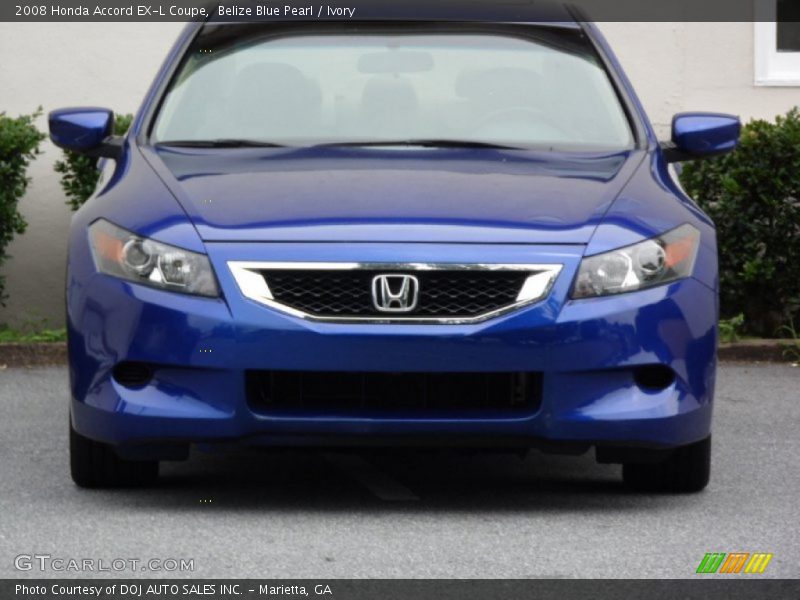 Belize Blue Pearl / Ivory 2008 Honda Accord EX-L Coupe