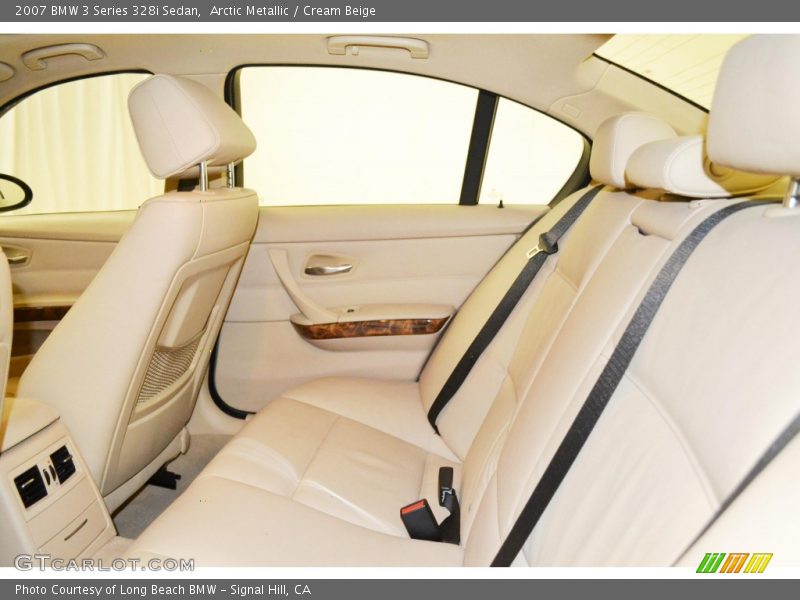 Arctic Metallic / Cream Beige 2007 BMW 3 Series 328i Sedan